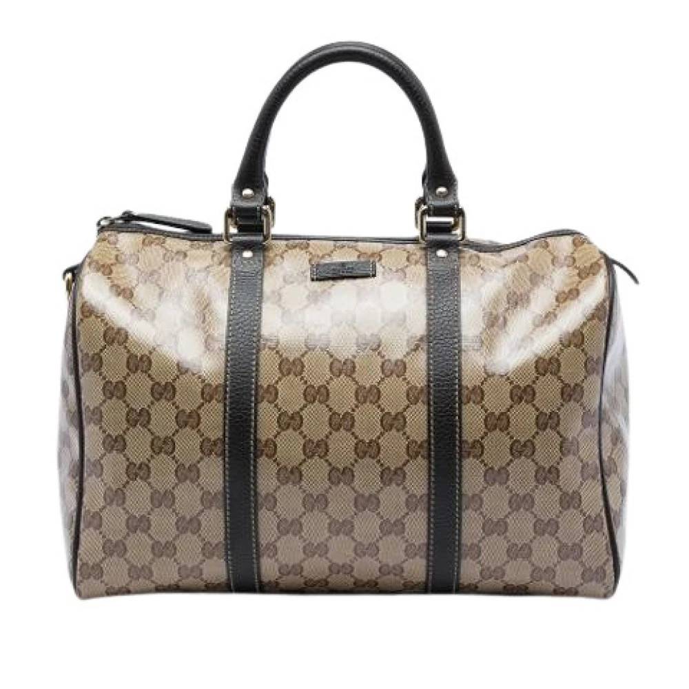 Gucci Vintage Pre-owned Boston Bag - Vintage - Dame - Beige - ONE SIZE - Læder