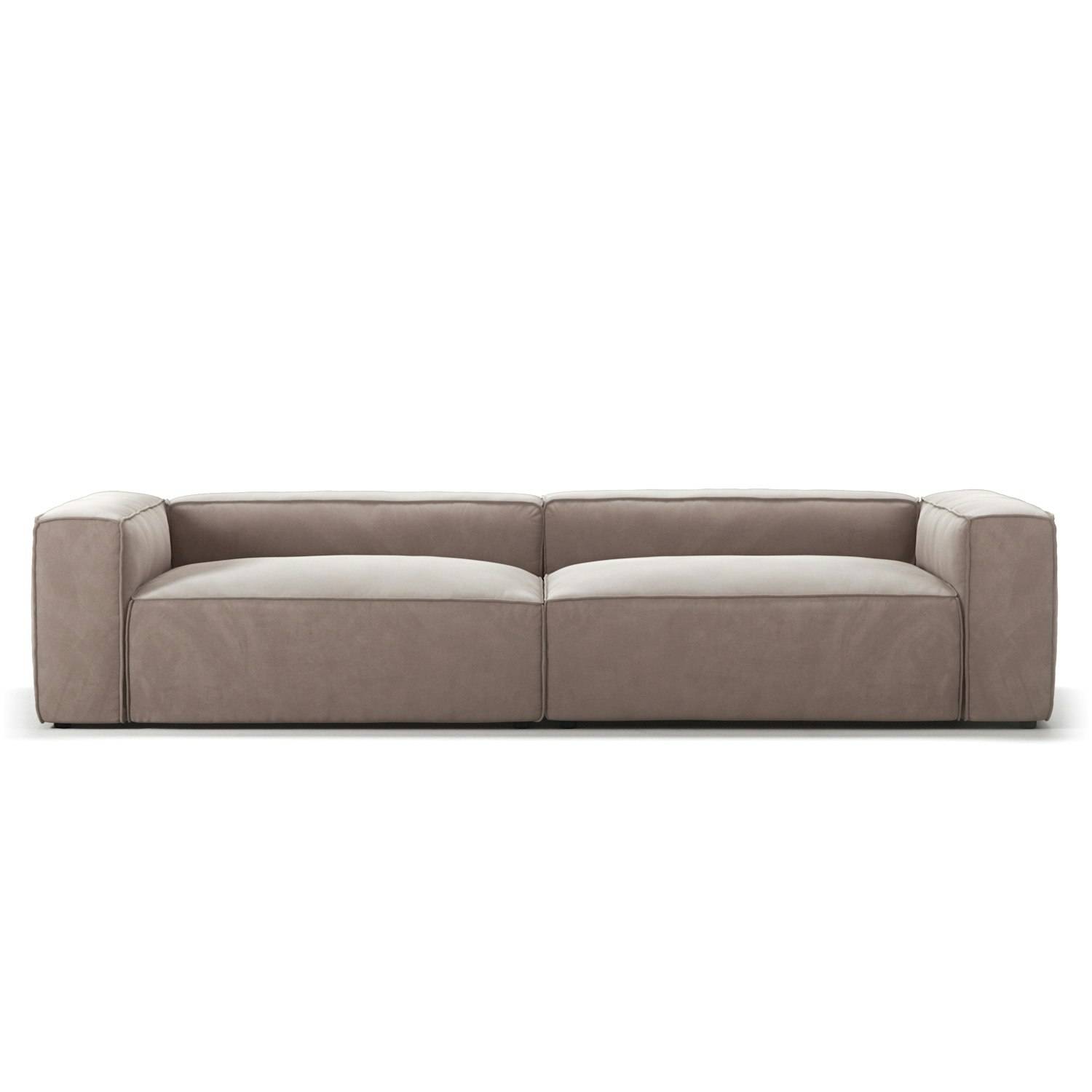Decotique Grand 4-personers Sofa Fløjl - 4-sæders sofaer + Velour Dusk Beige - 390732-390733.