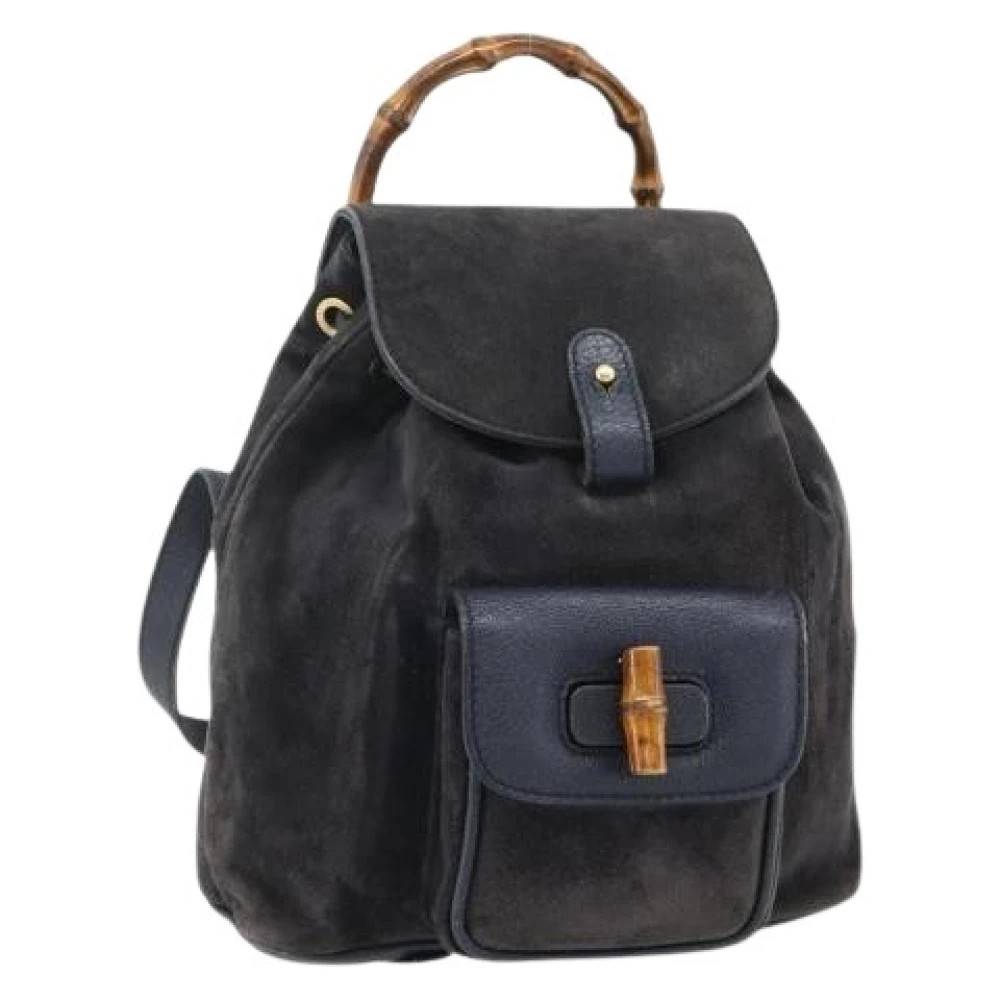 Gucci Vintage Pre-owned Vintage Rygsæk - Vintage - Dame - Sort - ONE SIZE - Uld