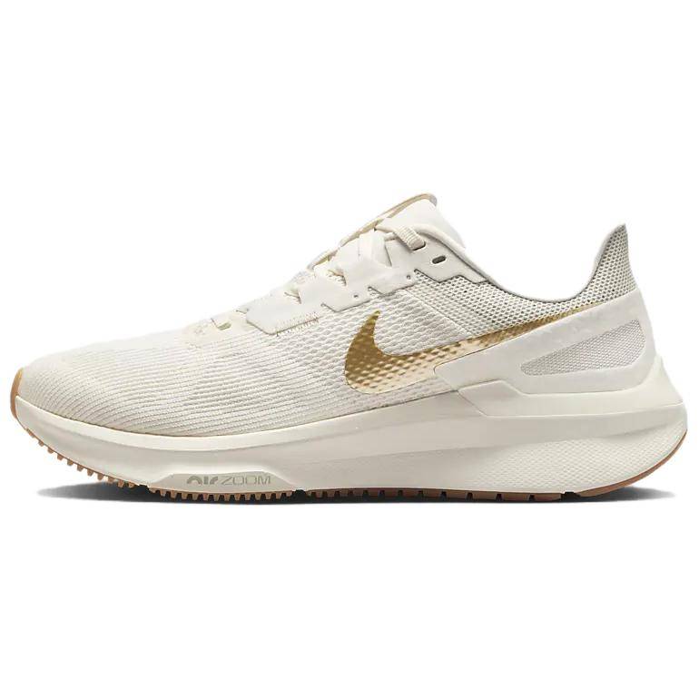 Nike Air Zoom Structure 25 Phantom Metallic Gold Damsneakers Krämvit Gummi-Ljusbrun DJ7884-007 cm