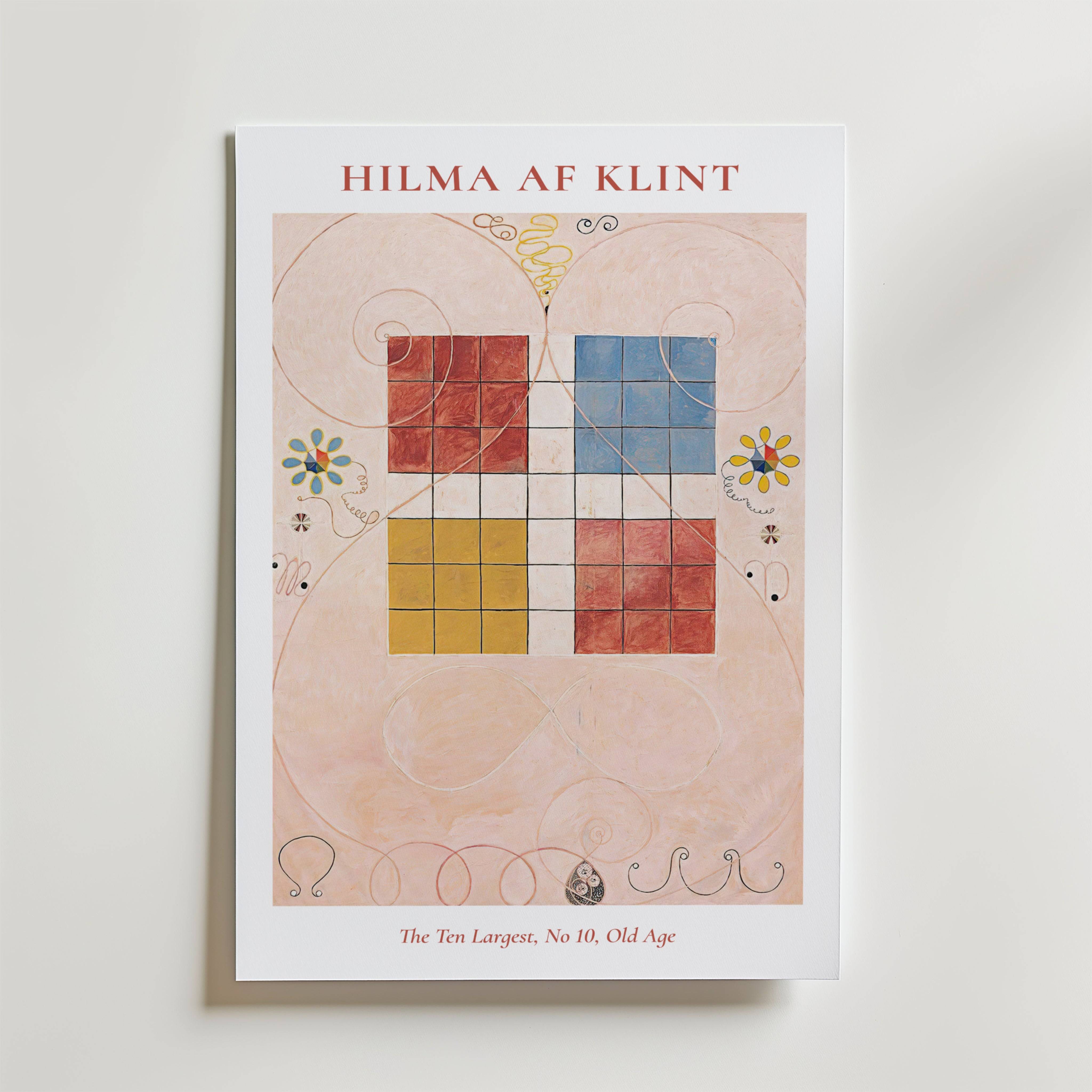 Hilma af Klint The Ten Largest No. 10 Old Age Poster - Fine Art Poster 100x140 cm
