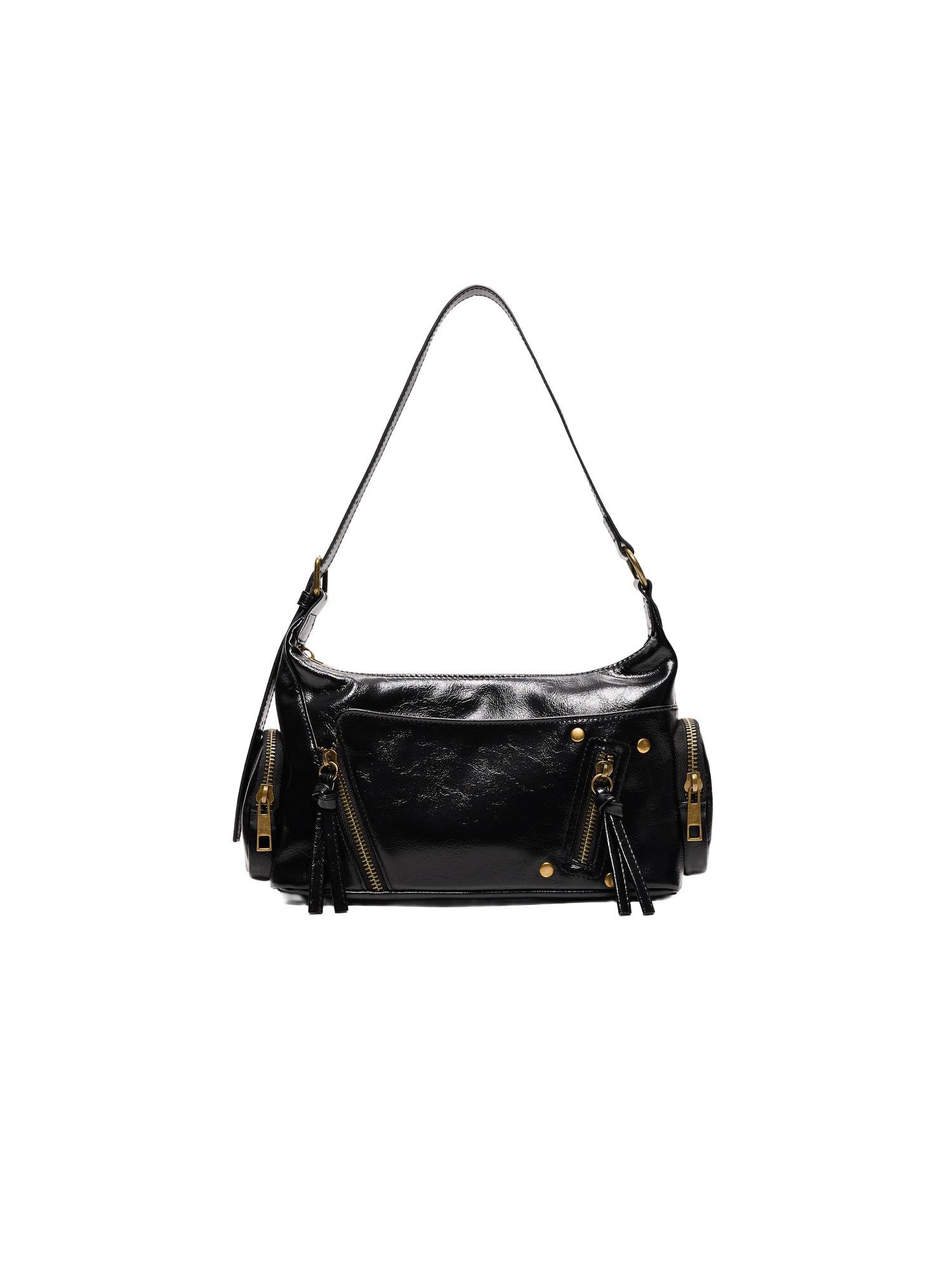Bershka Skuldertaske  sort