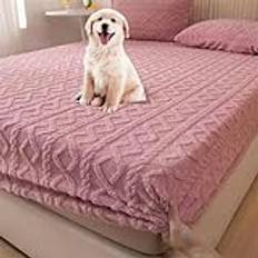 Elastic Bed Sheets, Elastic Bed Sheets Queen Size, Elastic Bed Sheets King Size, Elastic Bedsheets Queen Size Bed, Fixed Anti-Slip Fitted Sheet, For Single, Double and King-Size Beds(Pink,200*220cm)