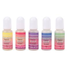 10ML DIY Handmade Star Colorful Resin Dye Colorant UV Pigment Epoxy Decoration(5 bottles)