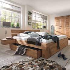 Modern Oak Carpenter Elevations Bed from Raw Sleep | Oak