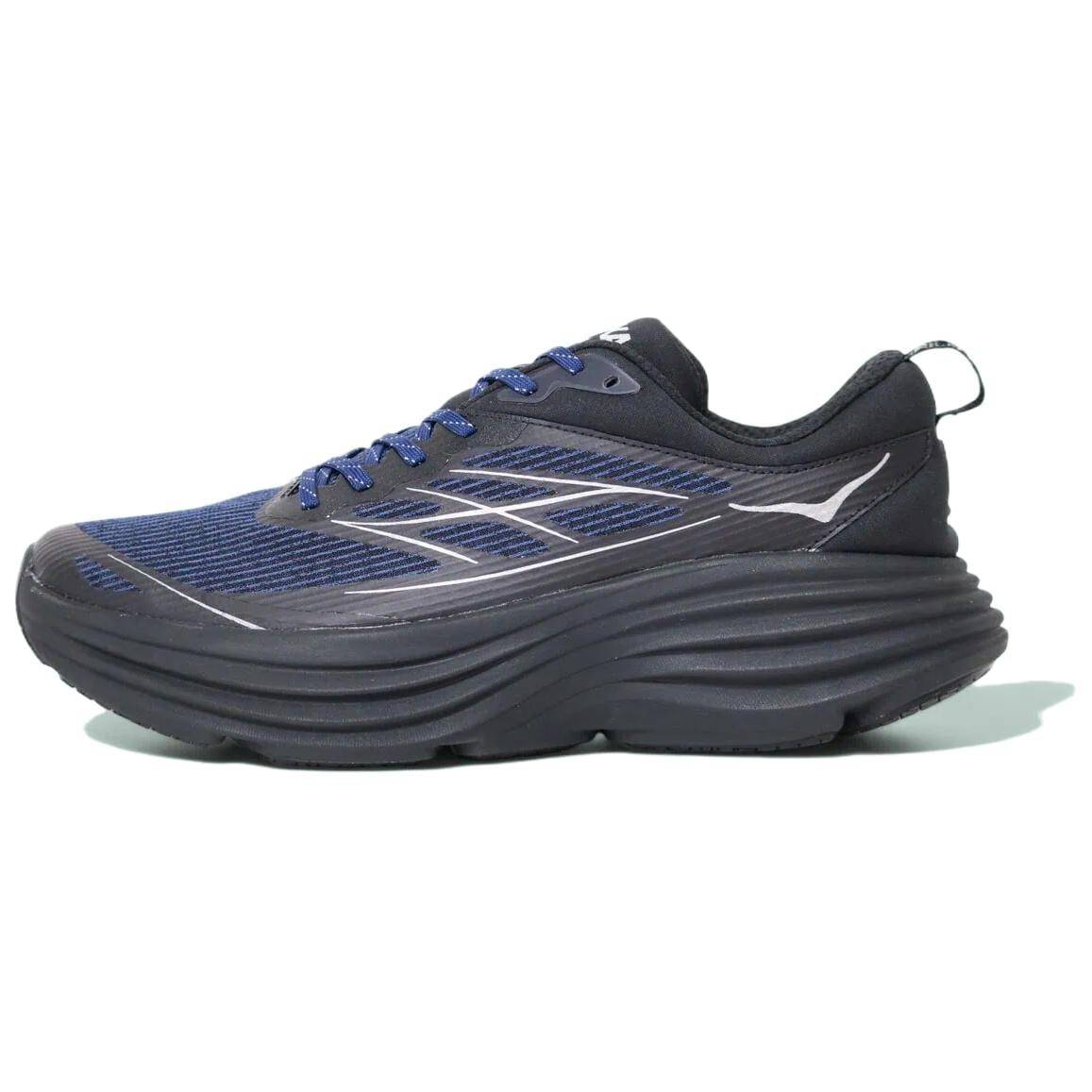 HOKA ONE ONE Bondi 8 Slitstarka Låga Löparskor Herr Svart Blå 1155391-MDNGH cm blå