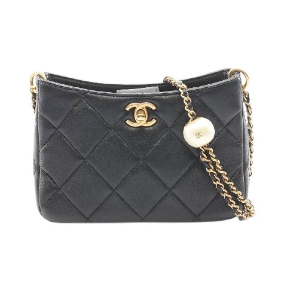 Chanel Vintage Pre-owned Matelasse Lambskin Skuldertaske - Vintage - Dame - Sort - ONE SIZE - Uld