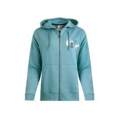 Weird Fish Franchises Dog Print Eco Graphic Full Zip Hoodie Mineral Blue Size 8