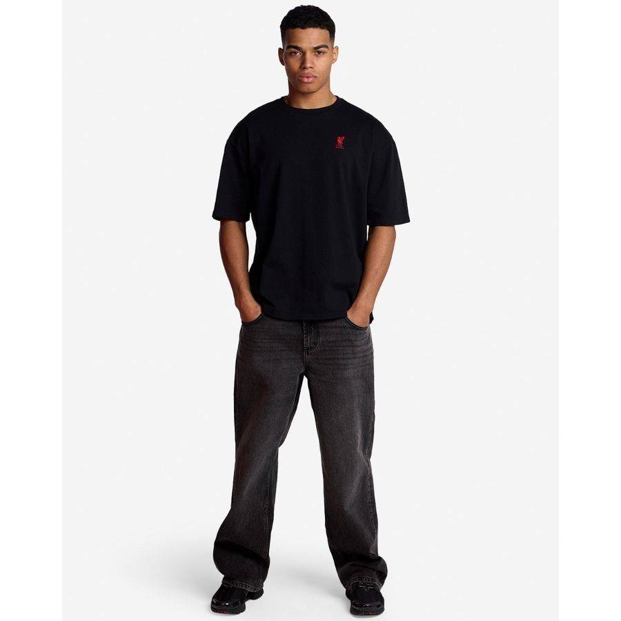 Liverpool Oversized T-shirt Liverbird - Svart - Liverpool Fc - ['Svart'] (XX-Large)