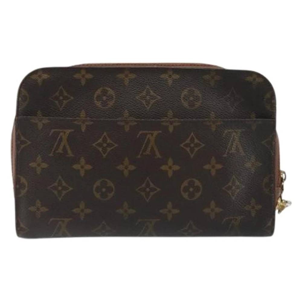Louis Vuitton Vintage Pre-owned Vintage Clutch - Vintage - Dame - Brun - ONE SIZE - Læder