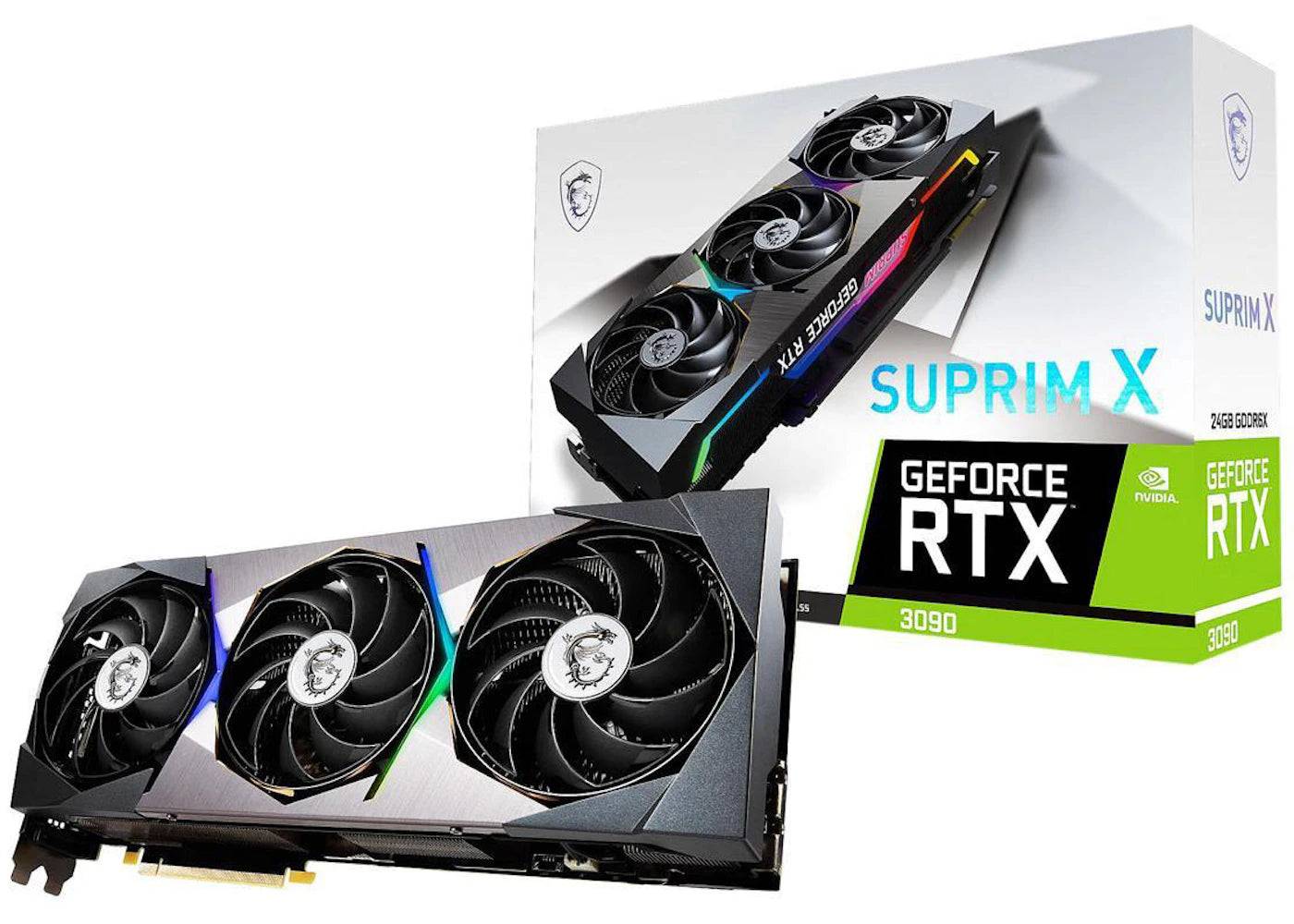 NVIDIA MSI GeForce RTX 3090 SUPRIM X 24G Graphics Card (GeForce-RTX-3090-SUPRIM-X-24G) - One Size (One Size)