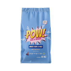 POW! Dog Adult White Fish - Torrfoder med vit fisk för hundar med känslig mage eller hud§