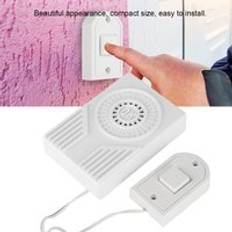 Dörrklocka homesafe elektronisk trådbunden knapp dörrklocka sändare + mottagare dörrklocka larm hemsäkerhet