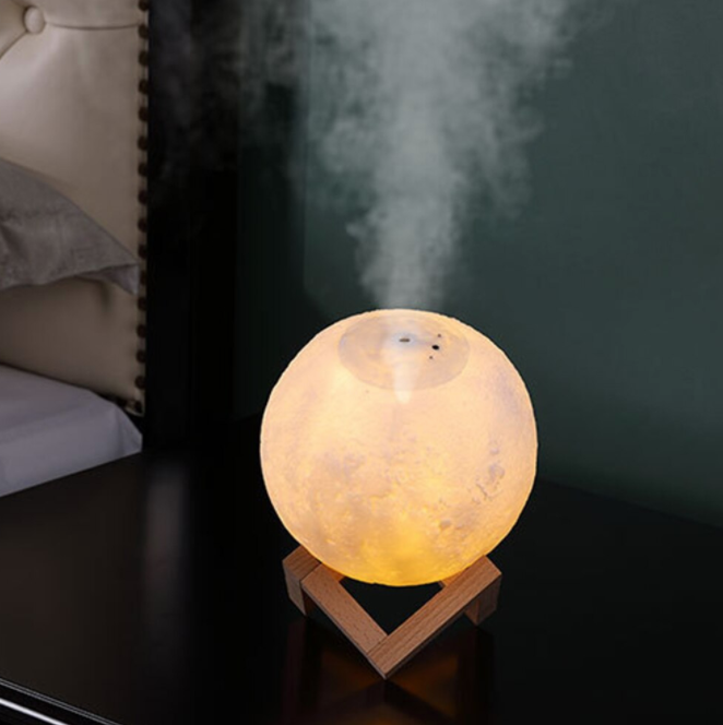 MoonBreeze Luftrenare - Maanlampa och Luftfuktare