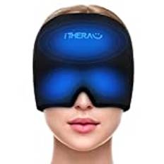 i THEARU® Schlafmaske Frauen Gel Kühlmütze Migräne Kühlkissen Headache & Migräne Relief Hat, Cold Therapy Cap Migräne Relief Dehnbare, Migräne-Eiskopfwickelmaske-2022 Neue PDMT