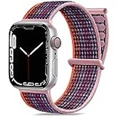 Maledan Solo Loop armband kompatibelt med Apple Watch, 38 mm, 40 mm, 41 mm, 42 mm, 44 mm och 45 mm, sport, justerbart, stretch, rem som passar till iWatch Series 7, 6, 5, 4, 3, 2, 1, SE