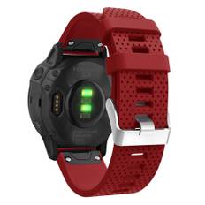 Garmin Fenix 6S Stilfuldt silikone Urrem - Rød