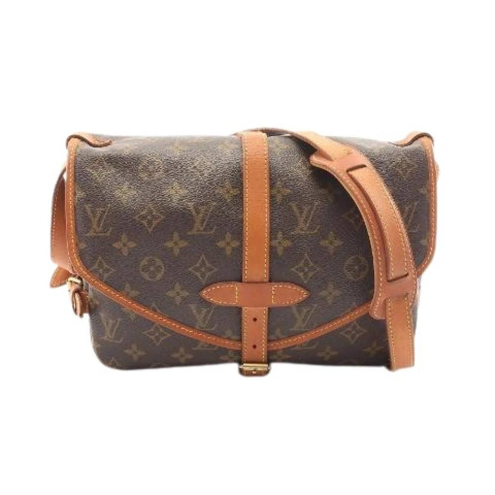 Louis Vuitton Vintage - Pre-owned Saumur 30 Monogram axelremsväska Vintage - Dam - ONE Size - Läder
