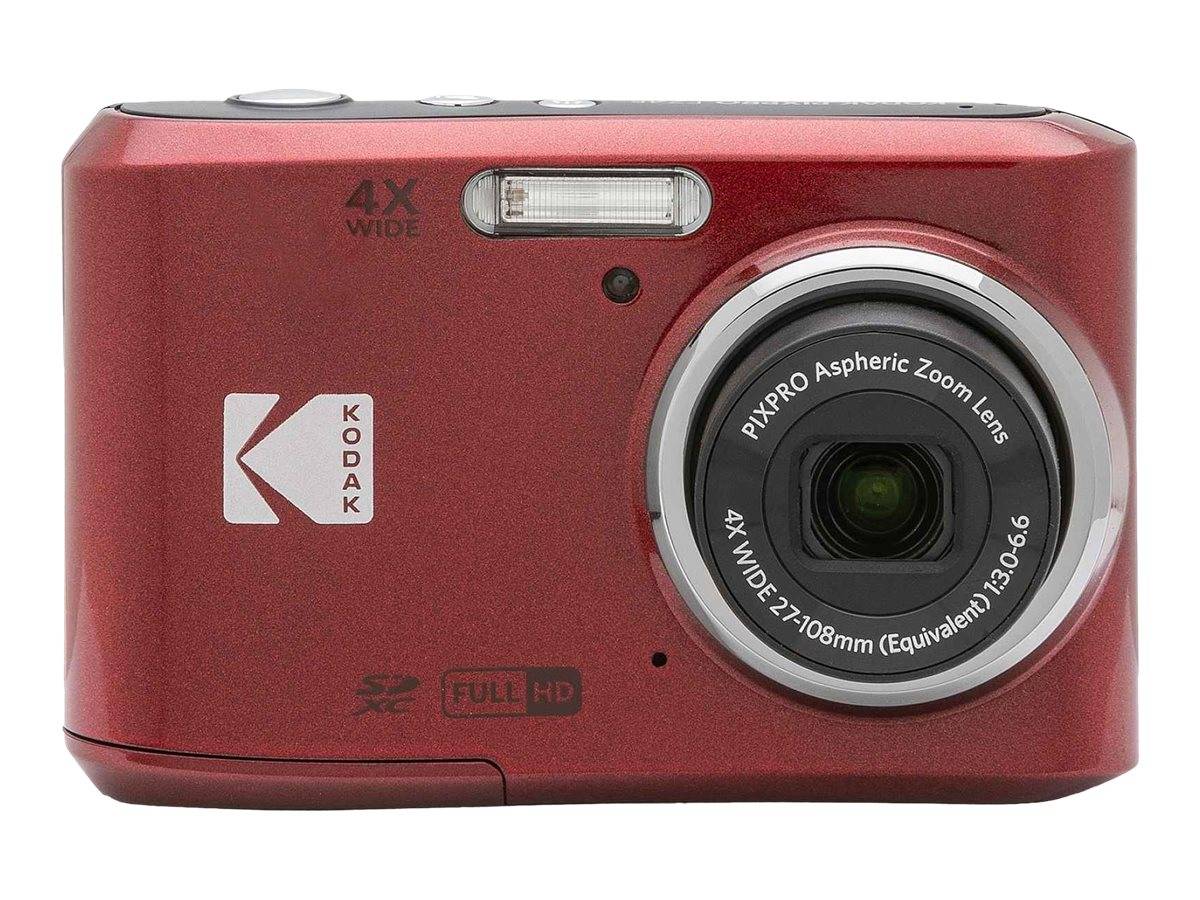 Kodak PIXPRO Friendly Zoom FZ45 16.35Megapixel Rød Digitalkamera --> I externt lager, forväntat leveransdatum hos dig 06-03-2026