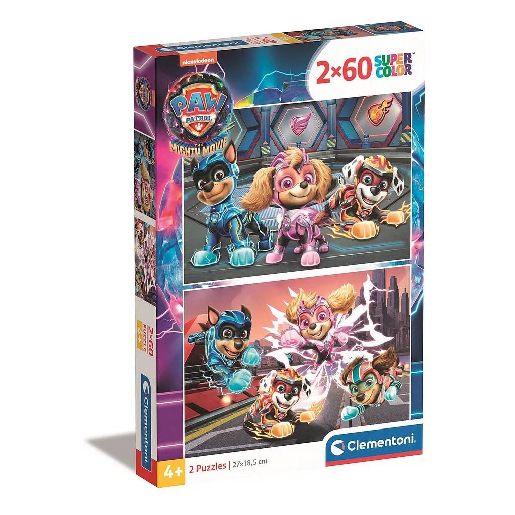 Paw Patrol Mighty 2x60-bitars pussel Clementoni