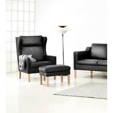 Lulu Stol - Læder-Madrid Darkbrown-Stål
