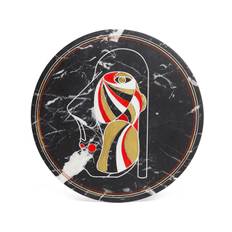 Editions Milano - Marblelous II tallrik (32 cm) - unisex - marble - one size - Svart