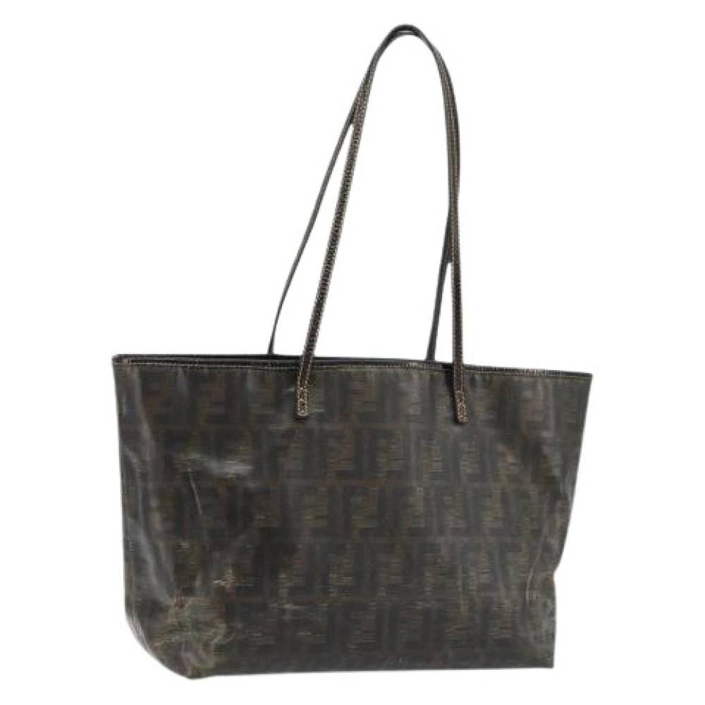 Fendi Vintage Pre-owned Vintage Zucca Canvas Tote Bag - Vintage - Dame - Brun - ONE SIZE - Uld