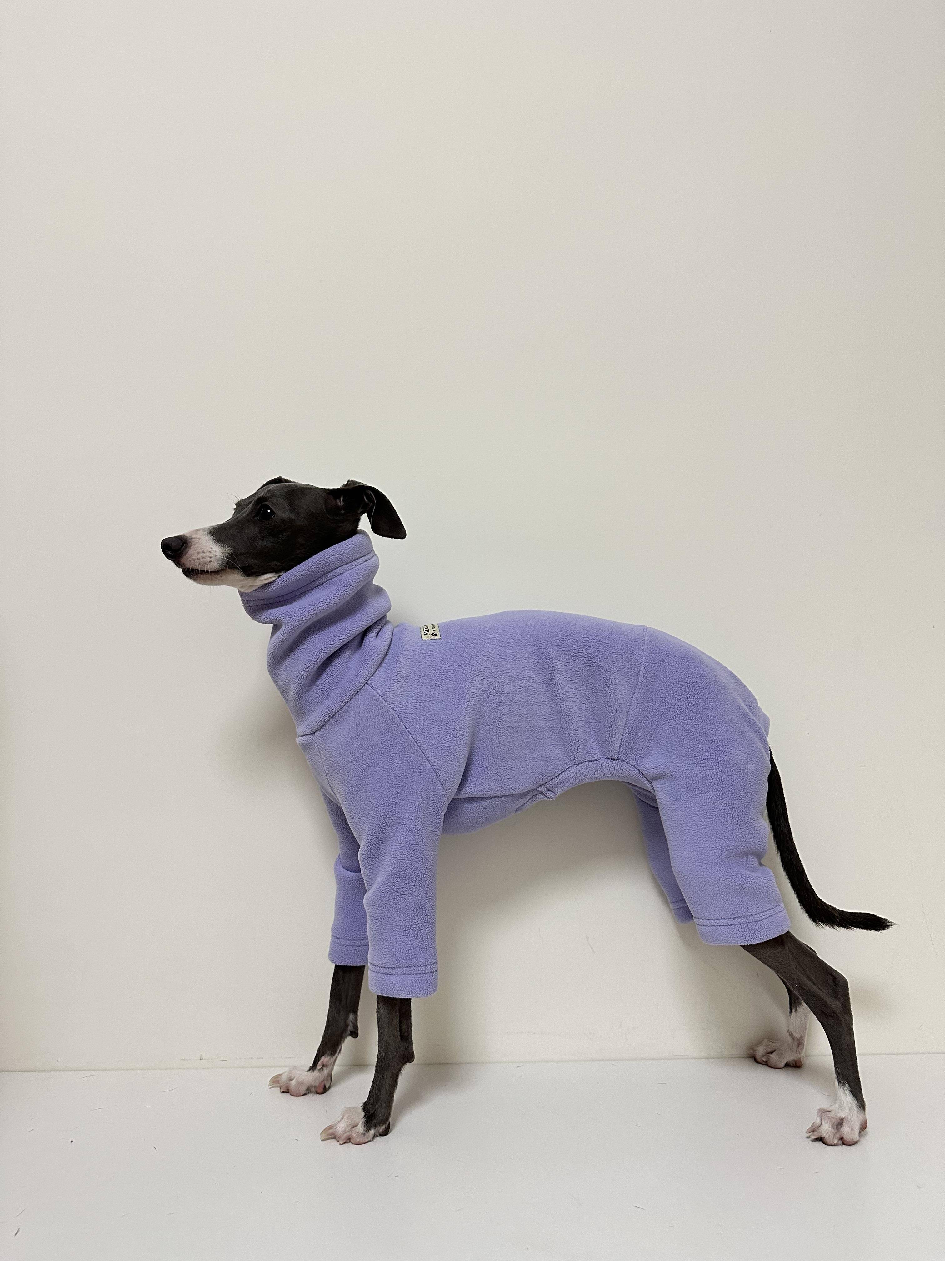 Fahison Vinthund Italiensk vinthund Kläder Lyxig Fleece Hundpyjamas Vinter Varm Polokrage Stretch Husdjurskläder