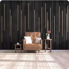 XDOUBAO 3D tapet svart rand väggmålning 3D sovrum vardagsrum soffa TV bakgrund väggtapeter heminredning, 3D, 150 x 105 cm