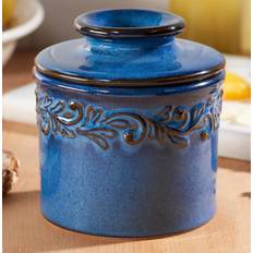 Smørkrukke, flere farver - Butter Bell® - Denim Blue
