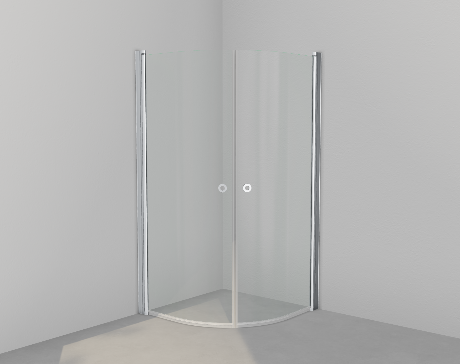 INR Kampanj Duschpaket Linc Niagara 180cm (Clear Brushed 90x90/Mist 160cc Krom/Svart/Pile Mattborstad)