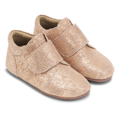 Hjemmesko m. velcro, Rosa glimmer - 22