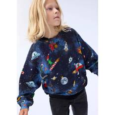 Molo Monti Str 5 år / 110 cm - Mørk Blå Sweatshirts Bomuld hos Magasin