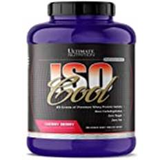 Ultimate Nutrition ISO Cool Pure Whey Protein Isolate Powder - Keto Friendly - 0 Carb 0 Fat 0 Sugar - 23 Grams of Protein Per Serving, 5 Pounds, Cherry Berry