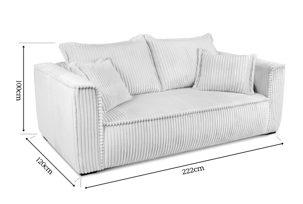 Beige soffa 222 cm MODENA