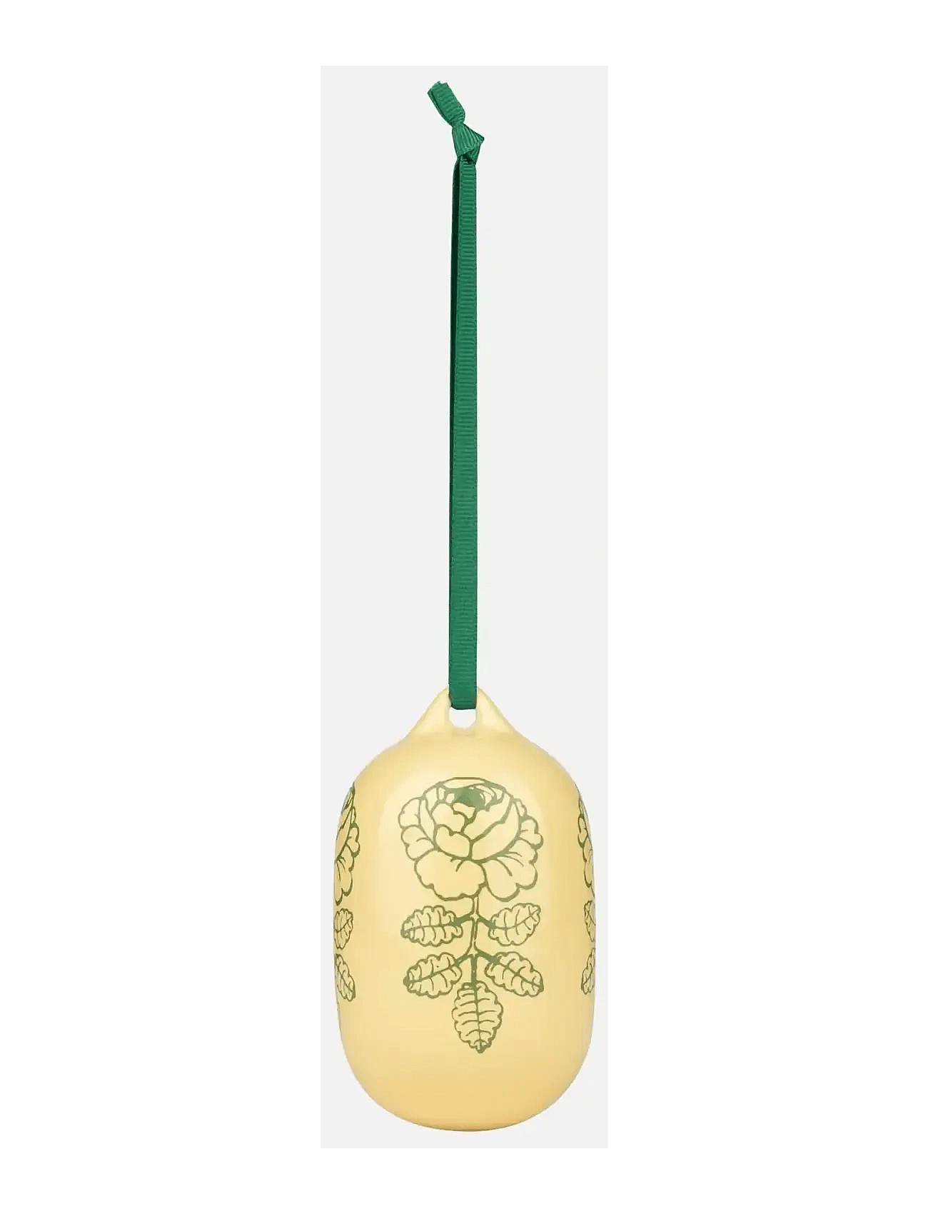 Marimekko Home Vihkiruusu Ornament 6X9Cm - Yellow - ONE SIZE
