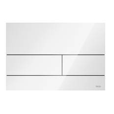 TECE Spolknapp Square II Metall, Vit blank