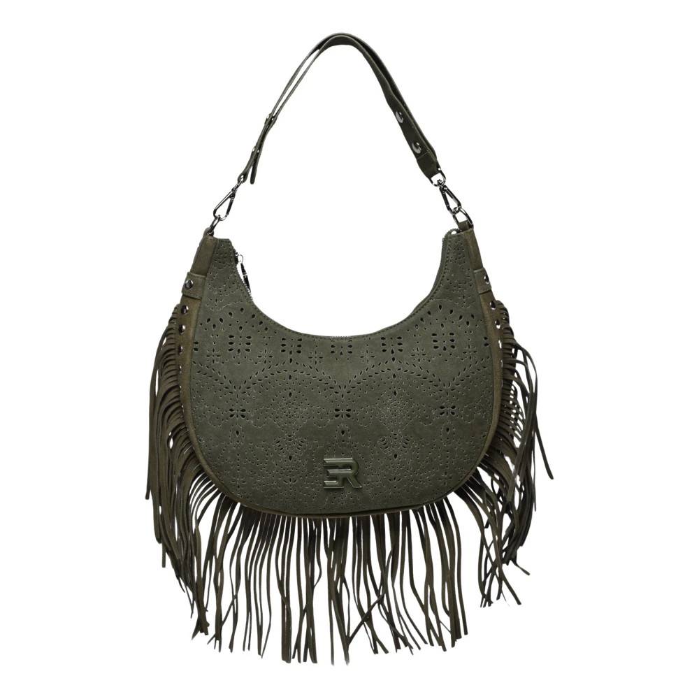 Ermanno Scervino Hobo Terra Canvas Sangallo - Tasker - Dame - Grøn - ONE SIZE - Uld