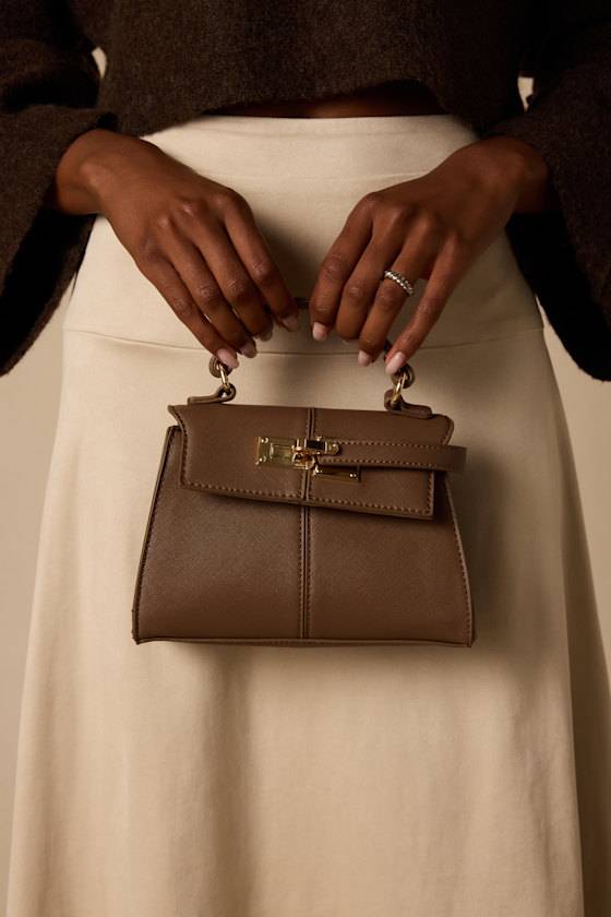 Wallace Brown Top Handle Handbag