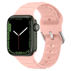 Apple Watch 44mm Silikone Rem - Lyserød til Serie 4 / 5 / 6