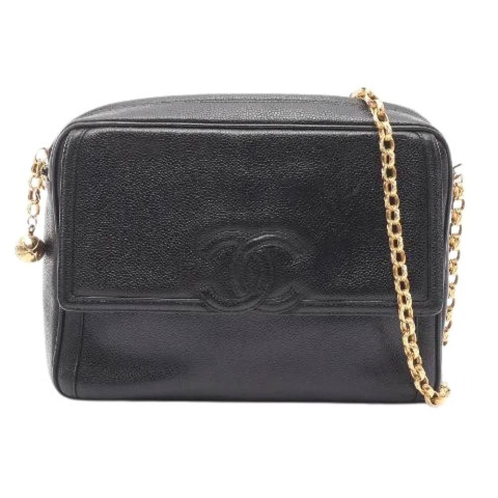 Chanel Vintage Pre-owned Coco Mark Calf Shoulder Bag - Vintage - Dame - Sort - ONE SIZE - Uld