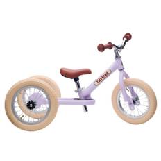 Balancecykel, trehjulet + tohjulet, vintage purple