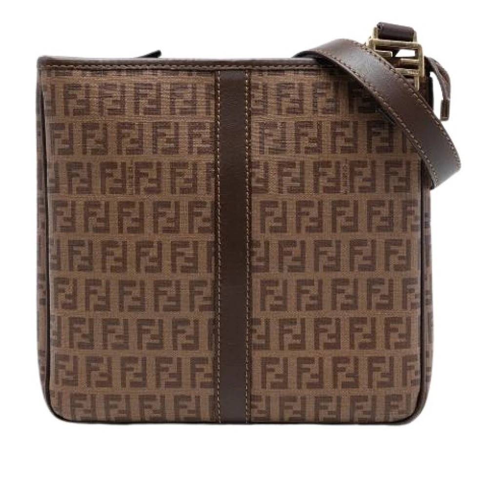 Fendi Vintage Pre-owned Vintage Canvas Crossbody Bag - Vintage - Dame - Brun - ONE SIZE - Uld