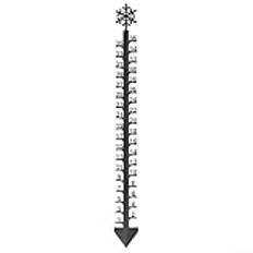 Charmig för trädgårdsdekoration med funktionellt syfte unik älg och flingdesign vintermätverktyg (91 cm snöflinga)