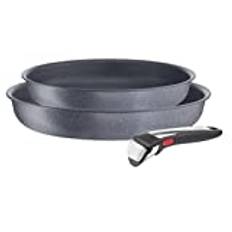 Tefal Ingenio Natural On Kochgeschirr, 3-teilig, stapelbar, Antihaftbeschichtung, Induktion, L7669353