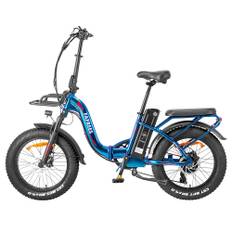 FAFREES F20 Max Elcykel 20*4,0 Fat Inch Däck Vikbar E-cykel med löstagbart 22,5Ah litiumbatteri - Svart F20 Max blå