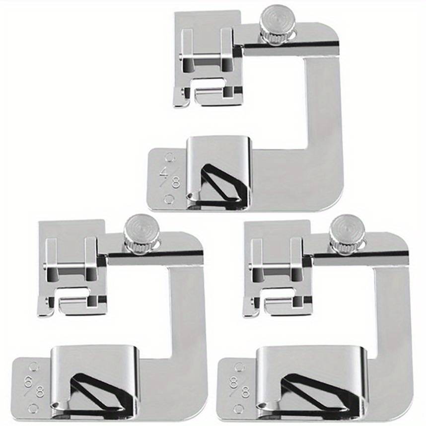 3pcs Domestic Sewing Machine Foot Presser Rolled Hem Feet Set Sewing Machine Additions