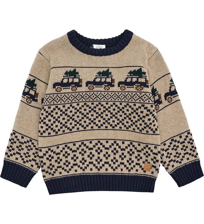 Hust and Claire Bluse - Strik - HCPelle - Jeep - Biscuit m. Jeep - Hust and Claire - 5 år (110) - Bluse