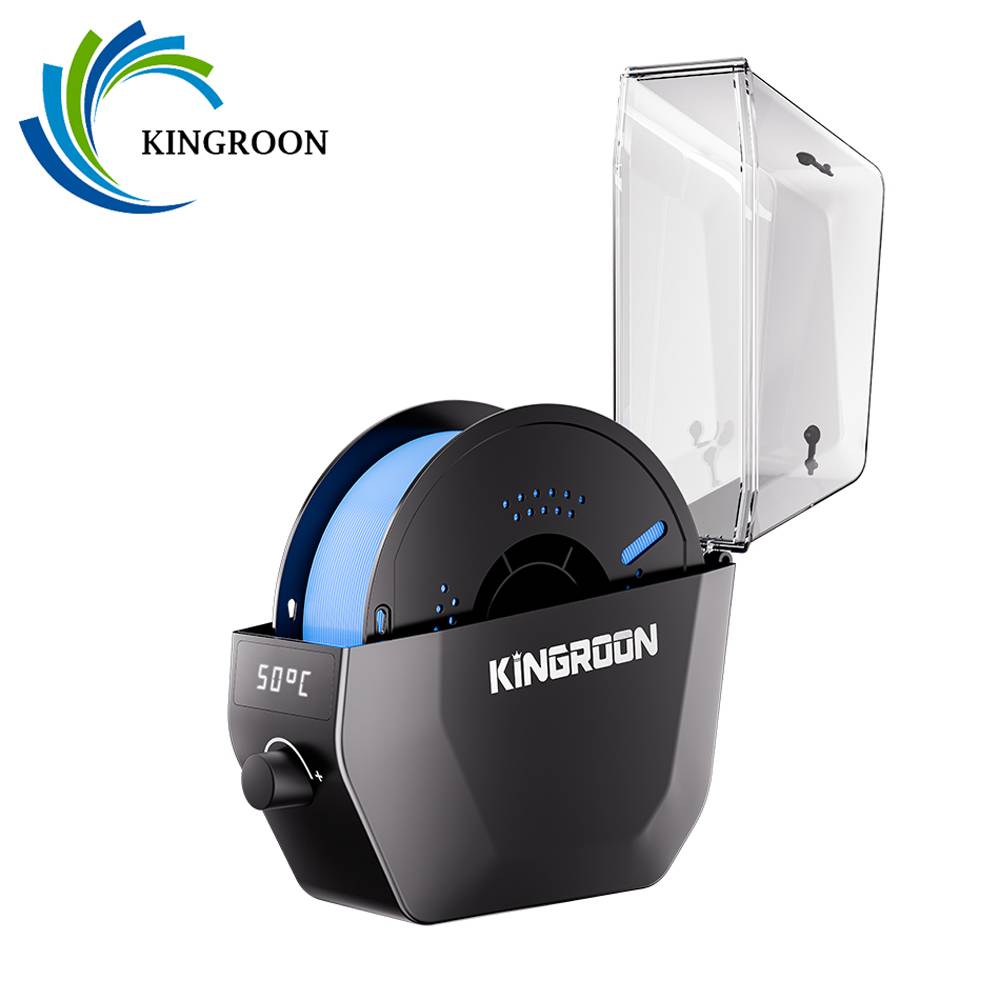 Newest 2026 3D Printer Filament Dryer Box, KINGROON KR01 Filament Dry Storages 24H 360 Hot-Air Heating For PLA PETG TPU ABS ASA 1kg 1.75mm