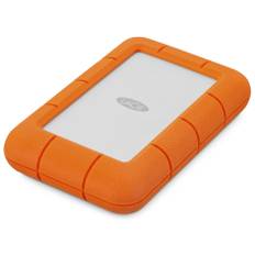 LaCie Rugged Mini Ekstern SSD - USB-C, Orange - 4TB